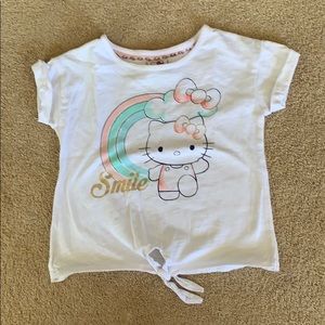 Little girls hello kitty top